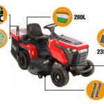 Tractor cortacésped GeoTech-Pro PRTM 200-1020 H-CM - Cambio hidrostático - Recogedor