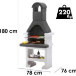 Barbacoa de cemento para carbón Palazzetti Aral GR