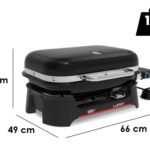 Barbacoa eléctrica portátil - Parrilla 49 x 33 cm - Weber Lumin Black 1502045