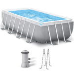 Intex Prisma Frame 26790NP - 400x200x122 cm - Piscina elevada + Bomba de filtro 45 W y Escalera