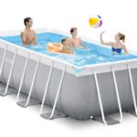 Intex Prisma Frame 26790NP - 400x200x122 cm - Piscina elevada + Bomba de filtro 45 W y Escalera