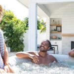 Piscina de hidromasaje spa Intex Cuadrada Chevron Deluxe 28472EX - Ø193x71 cm