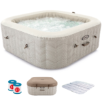 Piscina de hidromasaje spa Intex Cuadrada Chevron Deluxe 28472EX - Ø193x71 cm