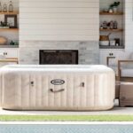 Piscina de hidromasaje spa Intex Cuadrada Chevron Deluxe 28472EX - Ø193x71 cm