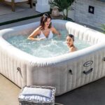 Piscina de hidromasaje spa Intex Cuadrada Chevron Deluxe 28472EX - Ø193x71 cm