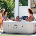 Piscina de hidromasaje spa Intex Cuadrada Chevron Deluxe 28472EX - Ø193x71 cm