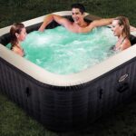 Piscina de hidromasaje spa Intex Cuadrada Greystone Deluxe 28452NP - Ø193x71 cm
