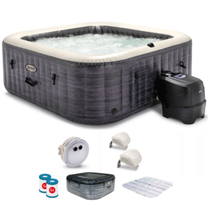 Piscina de hidromasaje spa Intex Cuadrada Greystone Deluxe 28452NP - Ø193x71 cm
