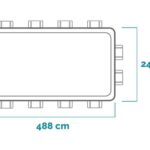 Piscina desmontable Intex Prisma Frame 26792NP - 488x244x107 cm